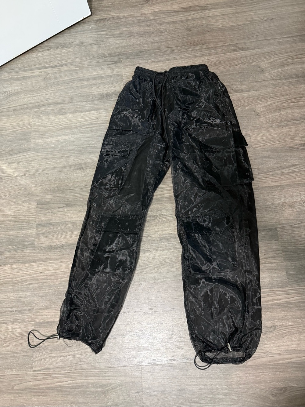 Simons See Through Cargo Pants